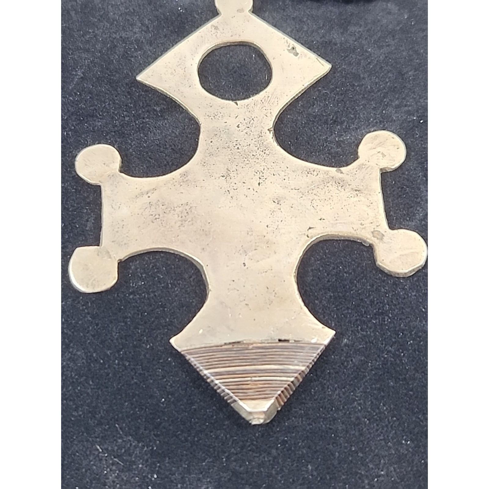 Other Handmade Tuareg Agadez Cross Pendant Black Beads Necklace Size ONE SIZE - 5 Thumbnail