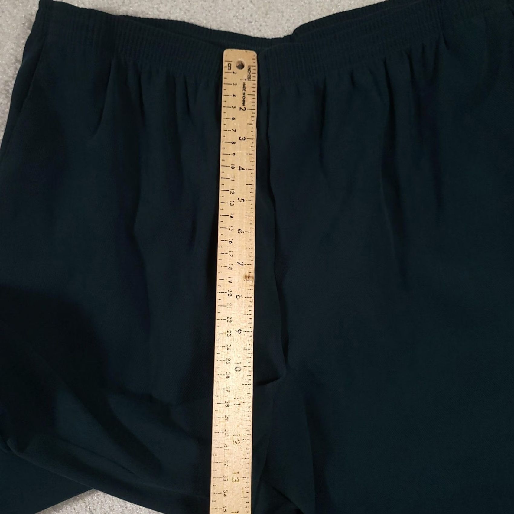 Vintage Alfred Dunner Pants Womens 18 Dark Green Pull On Elastic Waist Dress Slacks Size 40" / US 18 - 5 Thumbnail