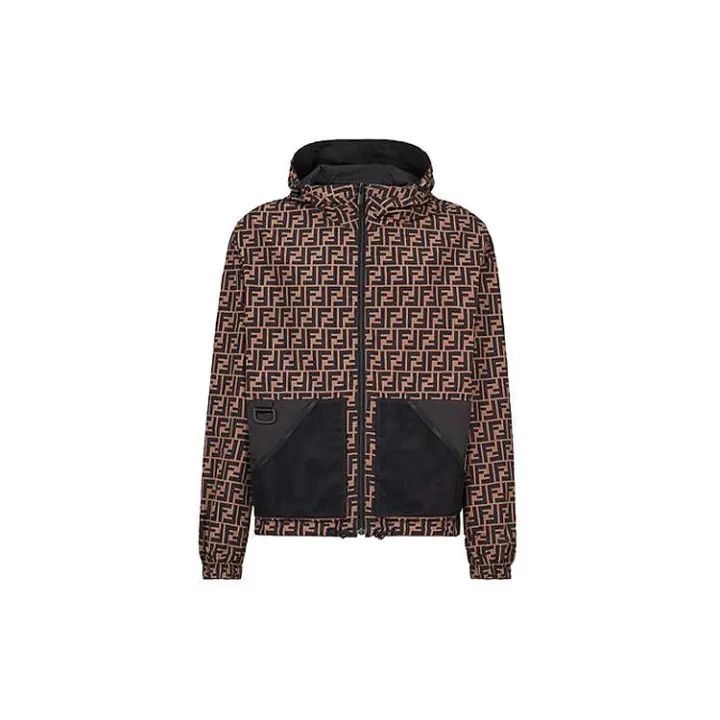 Fendi Fendi Reversible Cotton Windbreaker for Men 0079 Size US L / EU 52-54 / 3 - 1 Thumbnail
