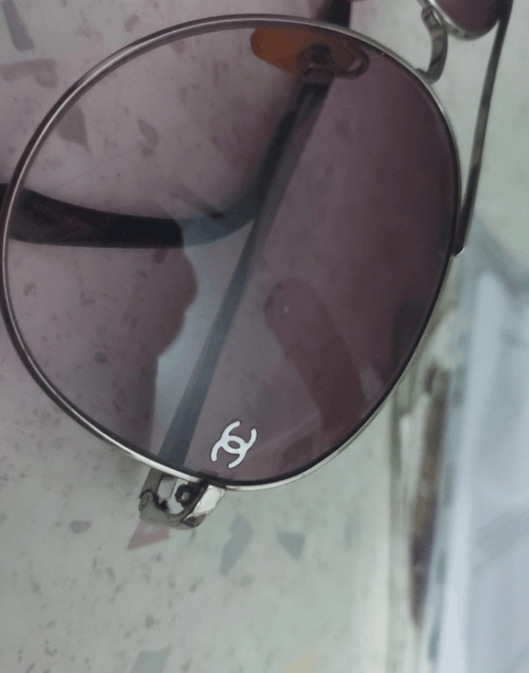 Chanel Sunglasses 4189 CC Rhinestone Rimless 4017 Vintage