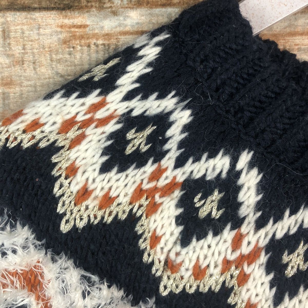 Homespun Knitwear Lepsim Dark Blue navajo Knitwear #A2013 Size US S / EU 44-46 / 1 - 9 Thumbnail