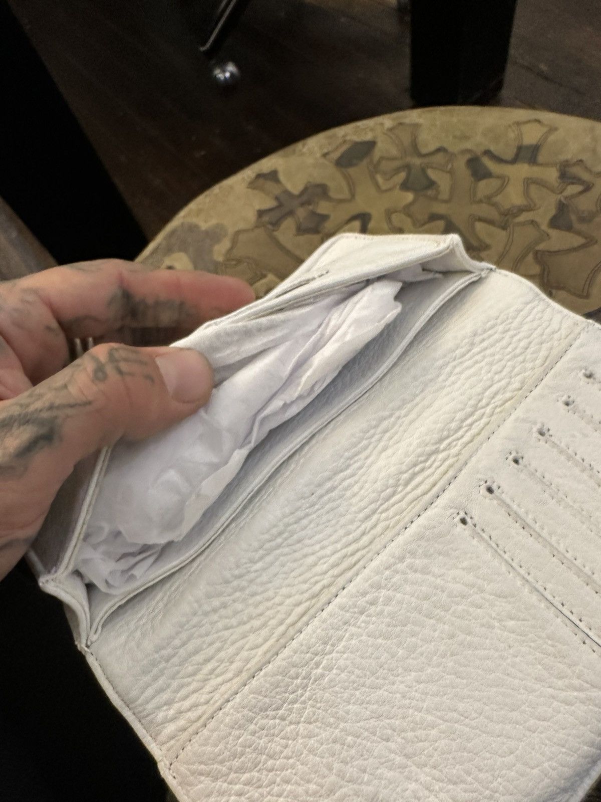 Chrome Hearts Chrome Hearts white alligator CROC wallet travel keep all Size ONE SIZE - 5 Thumbnail