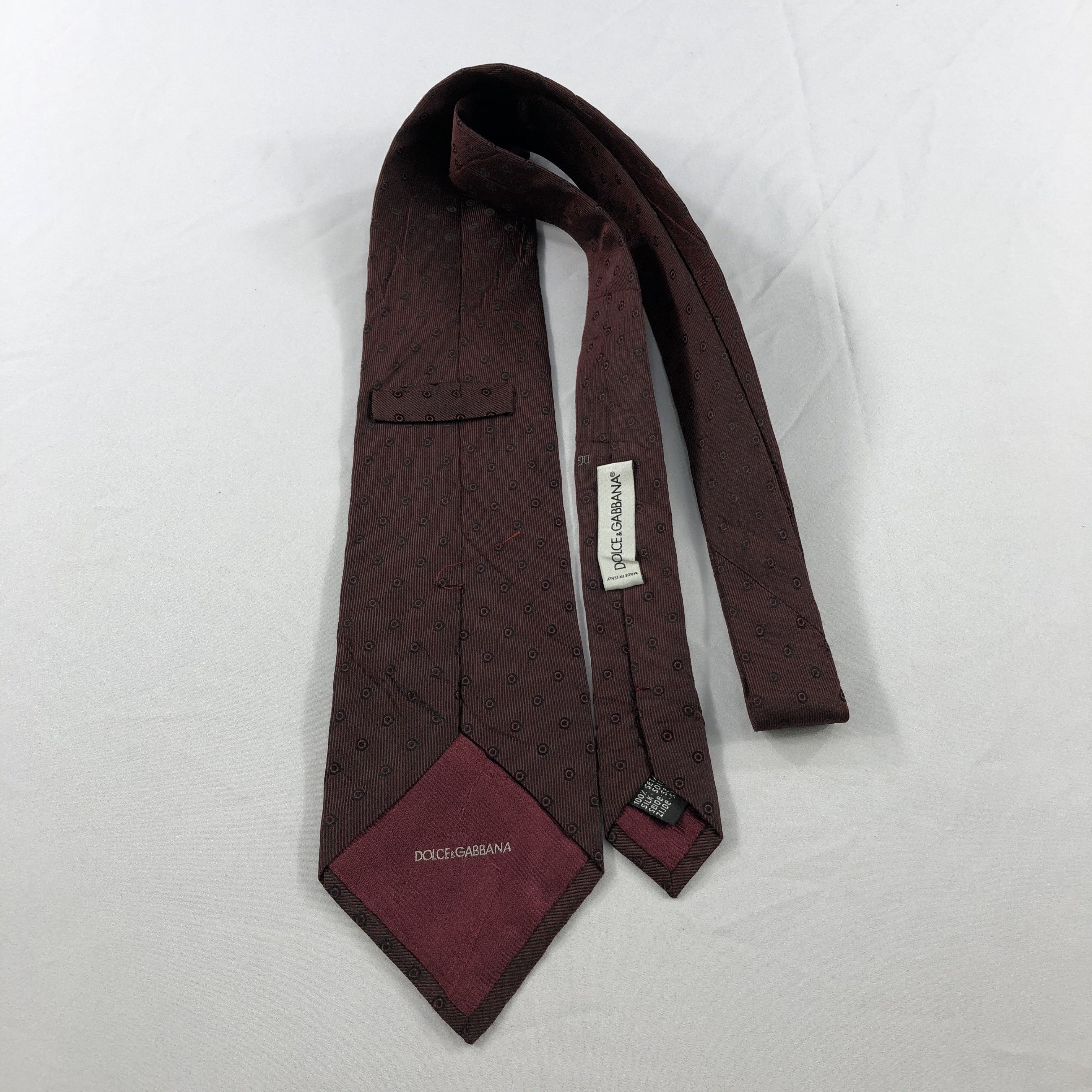 Dolce & Gabbana × Vintage Dolce & Gabbana Silk Neck Ties T111 Size ONE SIZE - 3 Thumbnail