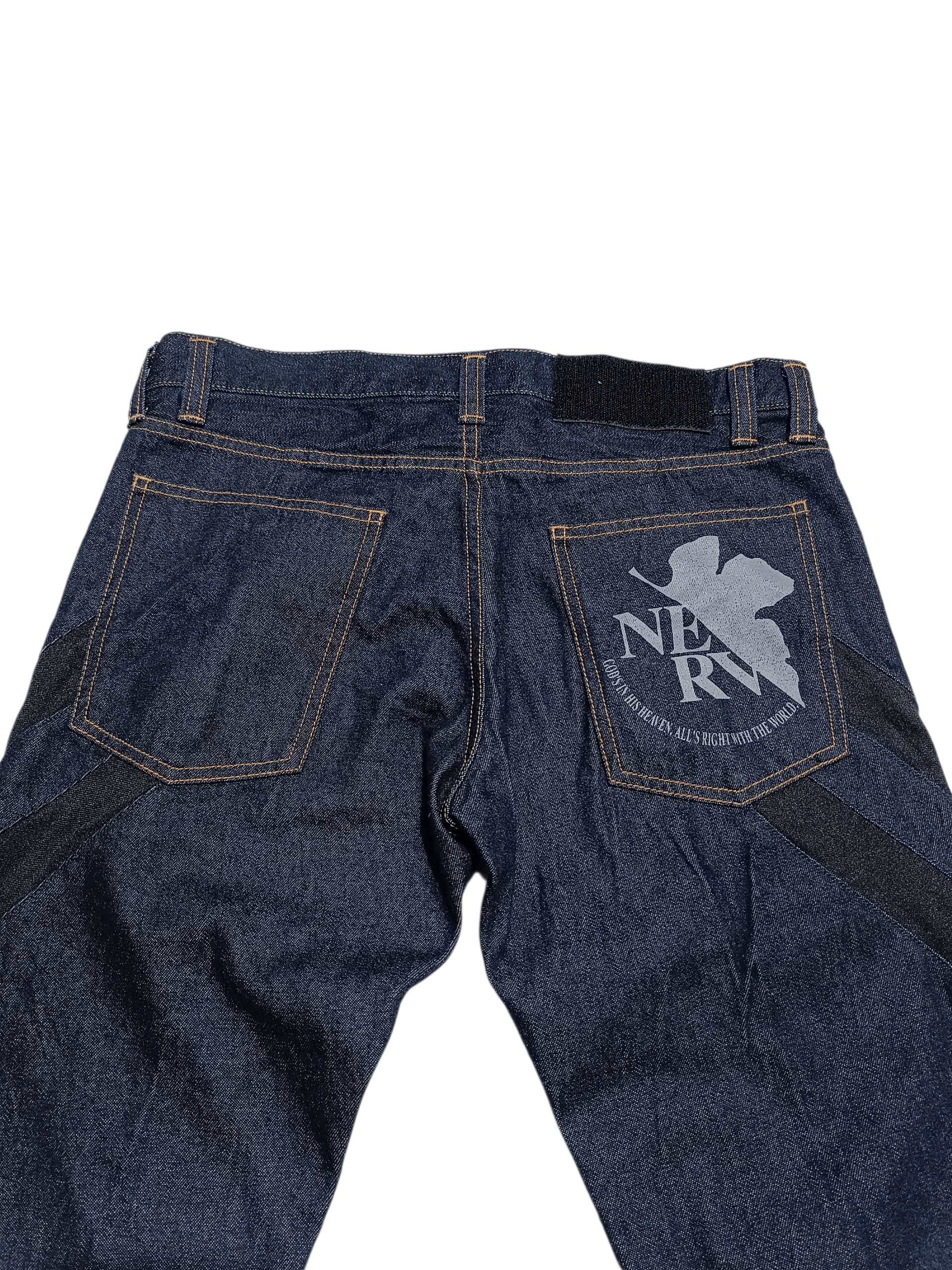 Anime 💥 Rare 💥 Neon Genesis Evangelion Japanese Denim Pants Size US 30 / EU 46 - 5 Thumbnail
