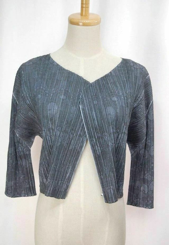 Issey Miyake issey miyake size:4 Lace printed cardigan 2505-Nextarrow Size XXS / US 00 / IT 34 - 1 Thumbnail