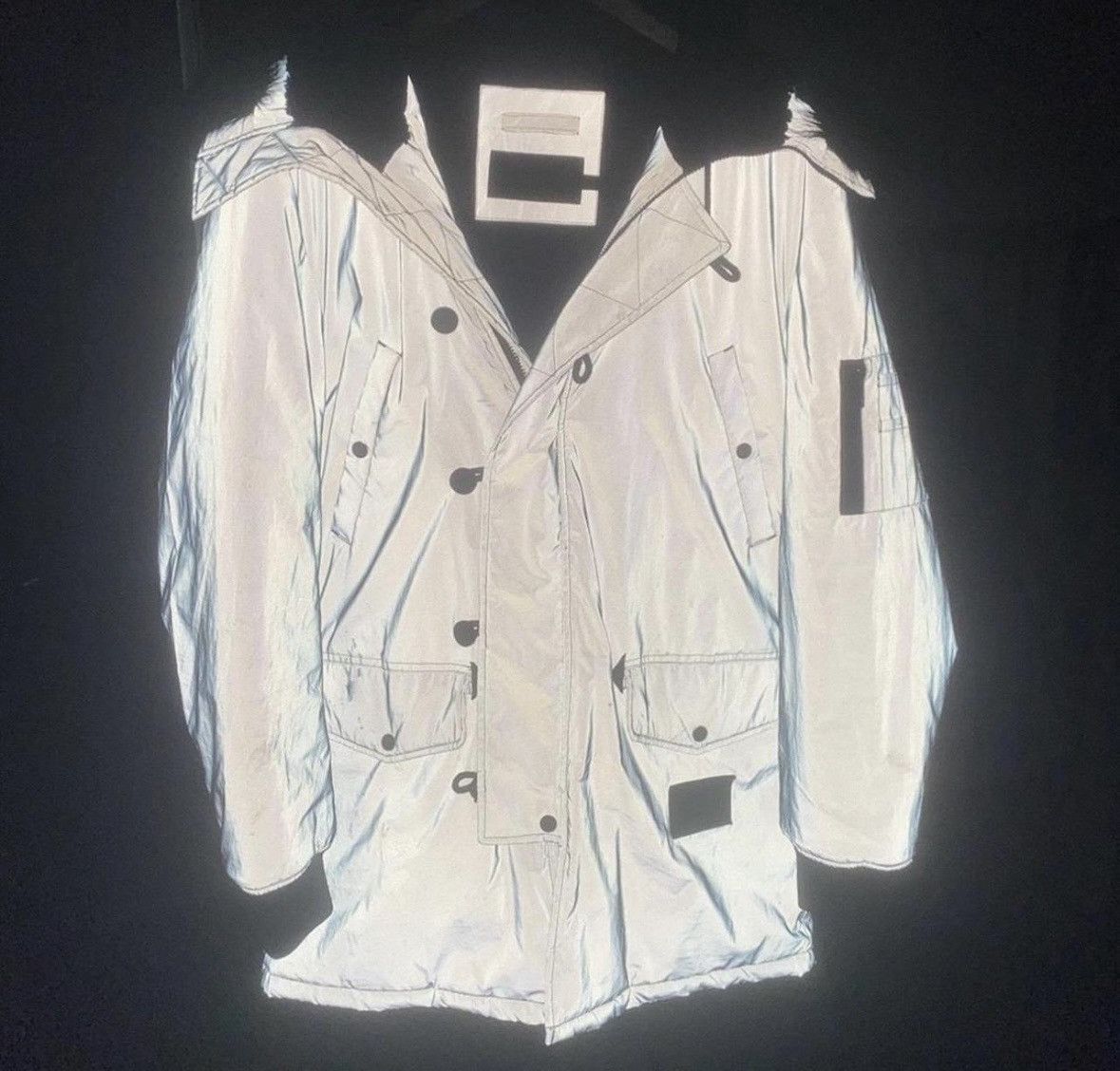 Calvin Klein Reflective Silver Calvin Klein Parka Size US XL / EU 56 / 4 - 2 Thumbnail