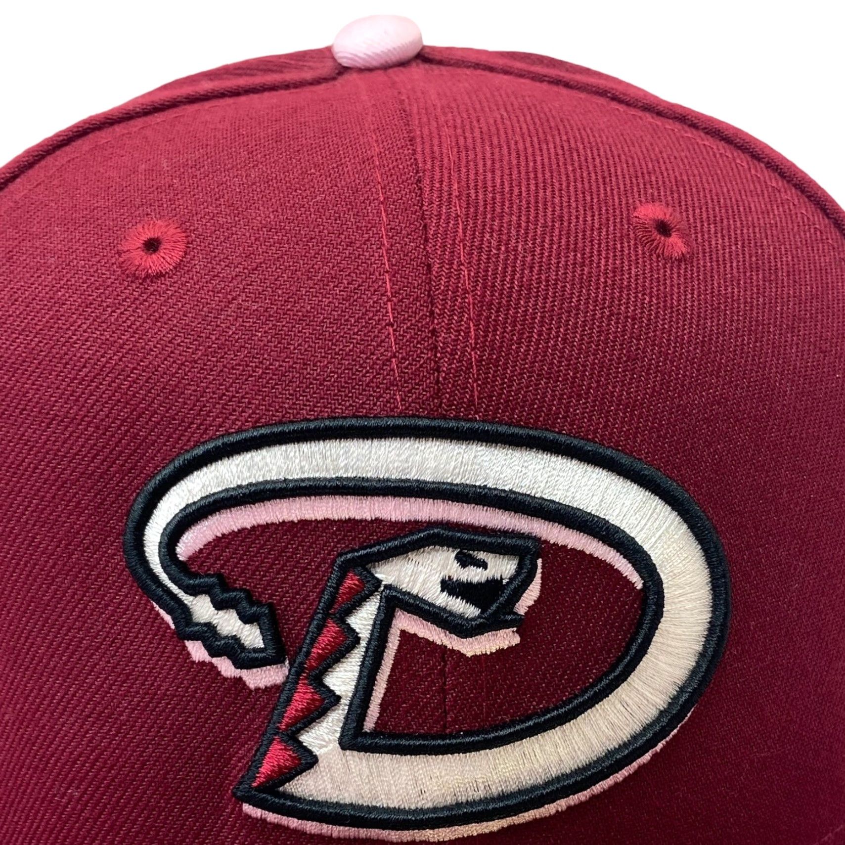 New Era HAT CLUB EXCLUSIVE OG RED VELVET ARIZONA DIAMONDBACKS 2001 WS PINK UV 7 5/8 Men Hat Size ONE SIZE - 2 Thumbnail