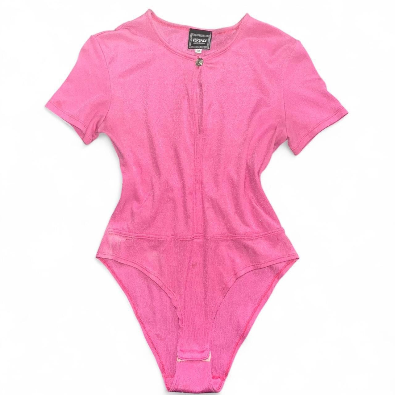 Versace Pink Versace Jeans Couture Pink Bodysuit Size S / US 4 / IT 40 - 1 Thumbnail