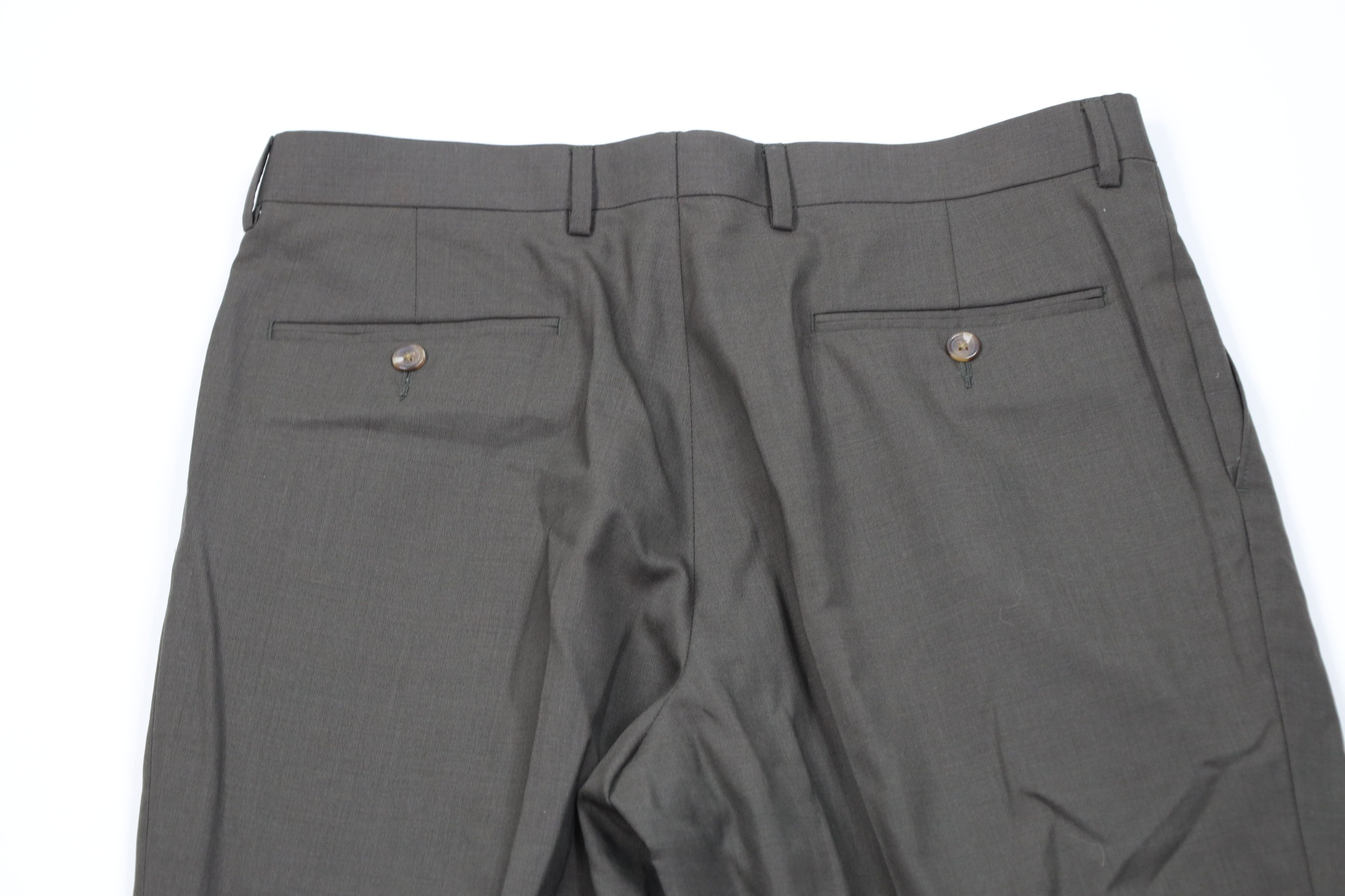 Ralph Lauren Vintage 90s Ralph Lauren Cuffed Wool Wide Leg Chino Pants Size US 34 / EU 50 - 8 Thumbnail