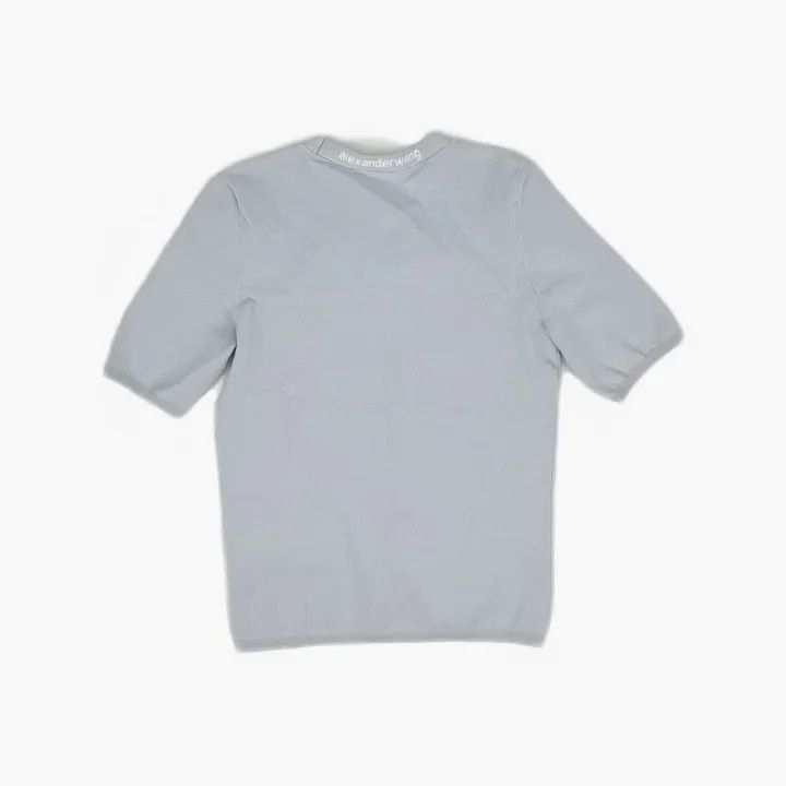 Alexander Wang Alexander Wang SS22 Logo Short Sleeve Knit Top - Size M / US 6-8 / IT 42-44 - 3 Thumbnail