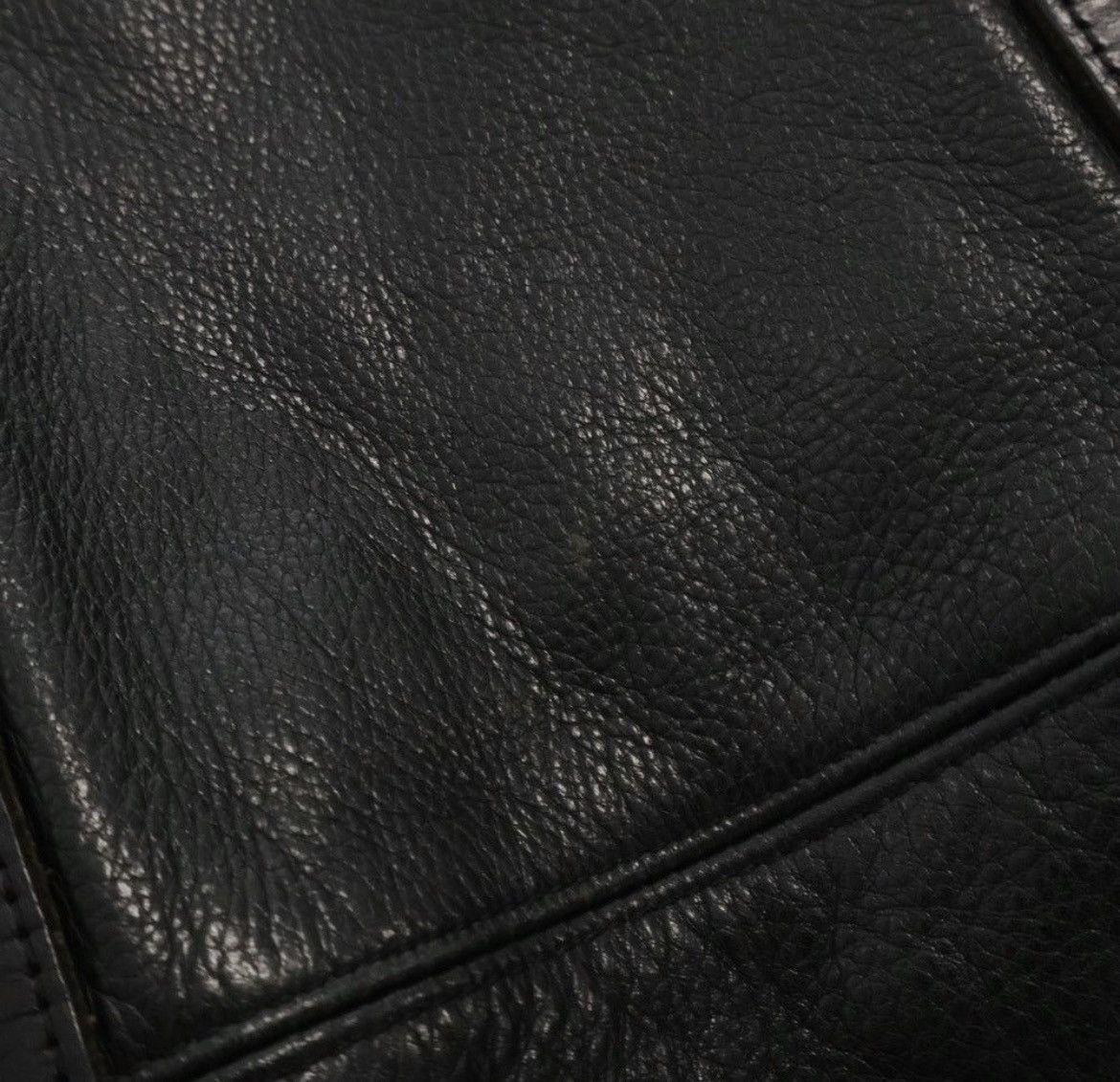 Chrome Hearts Chrome Hearts Duffle Zip Leather Handbag Black Silver Size ONE SIZE - 5 Thumbnail