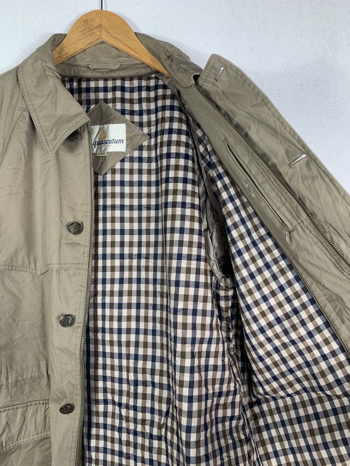 Designer × Vintage Vintage Y2K Aquascutum Parkas Jacket Size US L / EU 52-54 / 3 - 5 Thumbnail