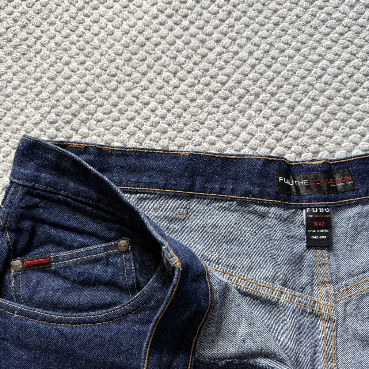 Fubu 90s Vintage FUBU denim jean shorts Men’s W42 Size US 42 / EU 58 - 3 Thumbnail
