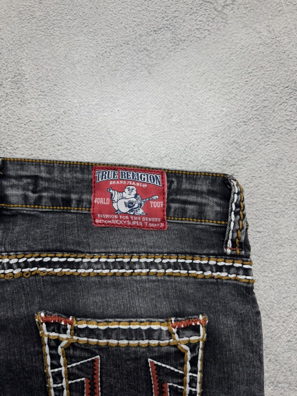 True Religion Vintage Y2k True Religion USA Denim Jeans 90’s Size 33" - 10 Thumbnail