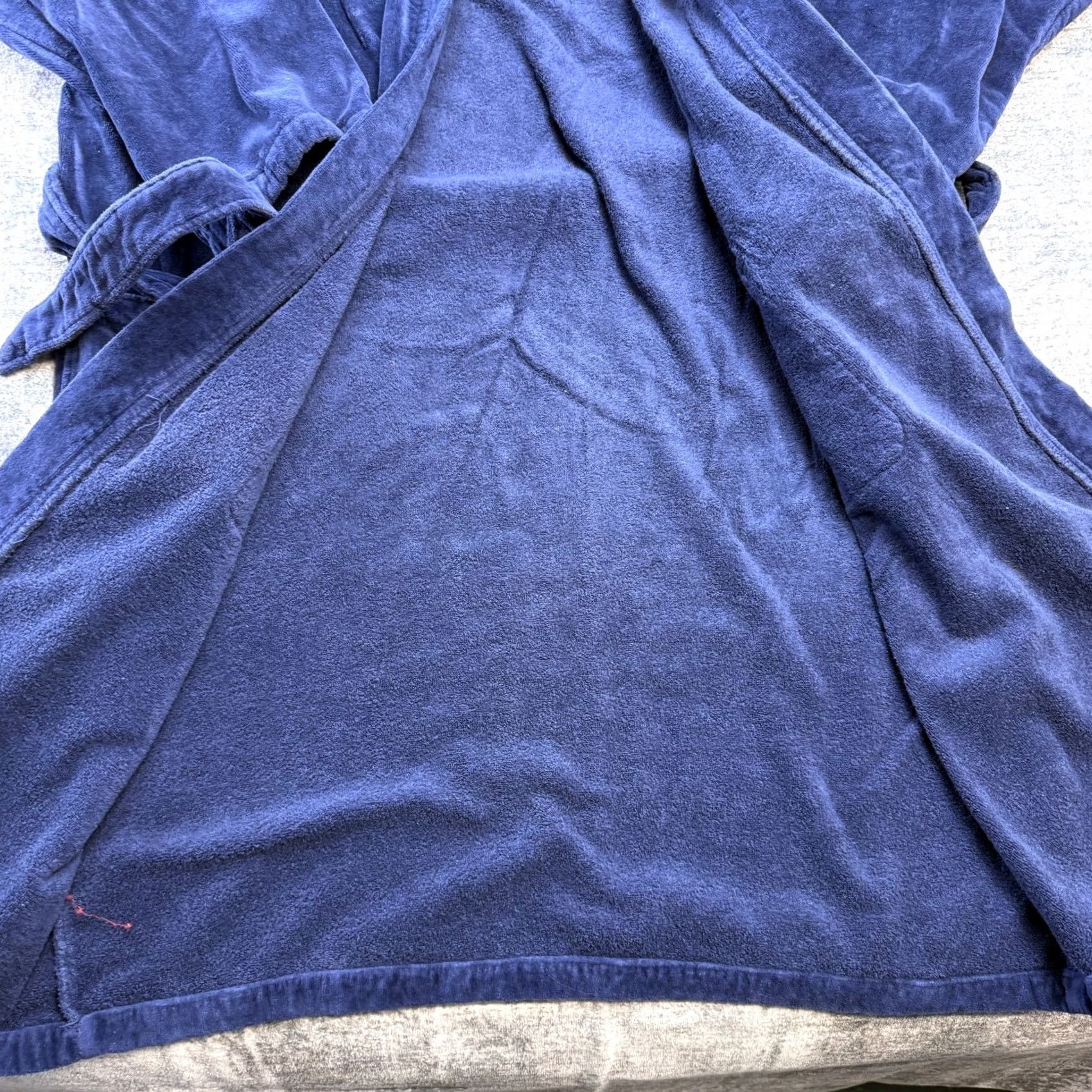 Polo Ralph Lauren Polo Ralph Lauren Rob Mens Bath Rob Belted Blue Cotton Terry Plush Bath Rob L XL Dark Blue Pony Size US L / EU 52-54 / 3 - 7 Thumbnail