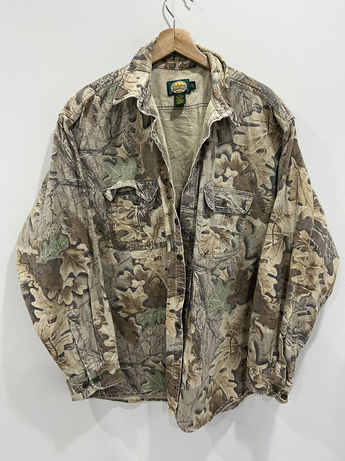 Vintage Vtg Cabelas Camo Real Tree Mossy Oaks Button Up Shirt xxl Size US XXL / EU 58 / 5 - 1 Thumbnail