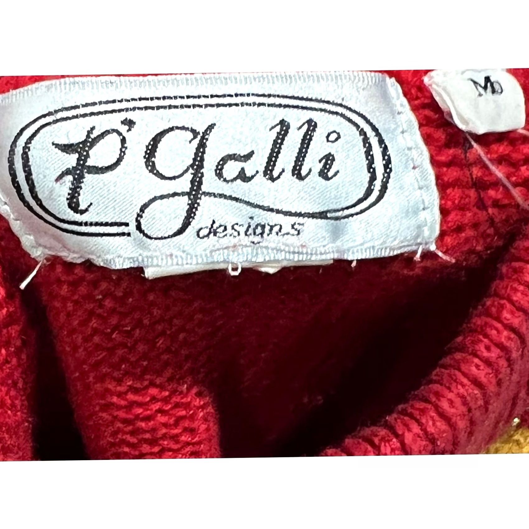 Vintage VINTAGE 80s 90s Christmas Holiday Sweater Red Beaded P’ Galli Women’s Sz Medium Pullover Sweat er Size M / US 6-8 / IT 42-44 - 8 Thumbnail