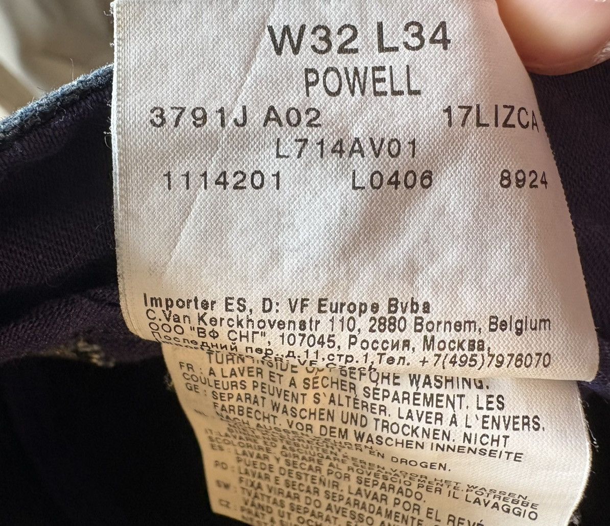 Lee Archive 2006 Lee Powell L714 - No Rivets - Shadow Indigo Size US 32 / EU 48 - 6 Thumbnail