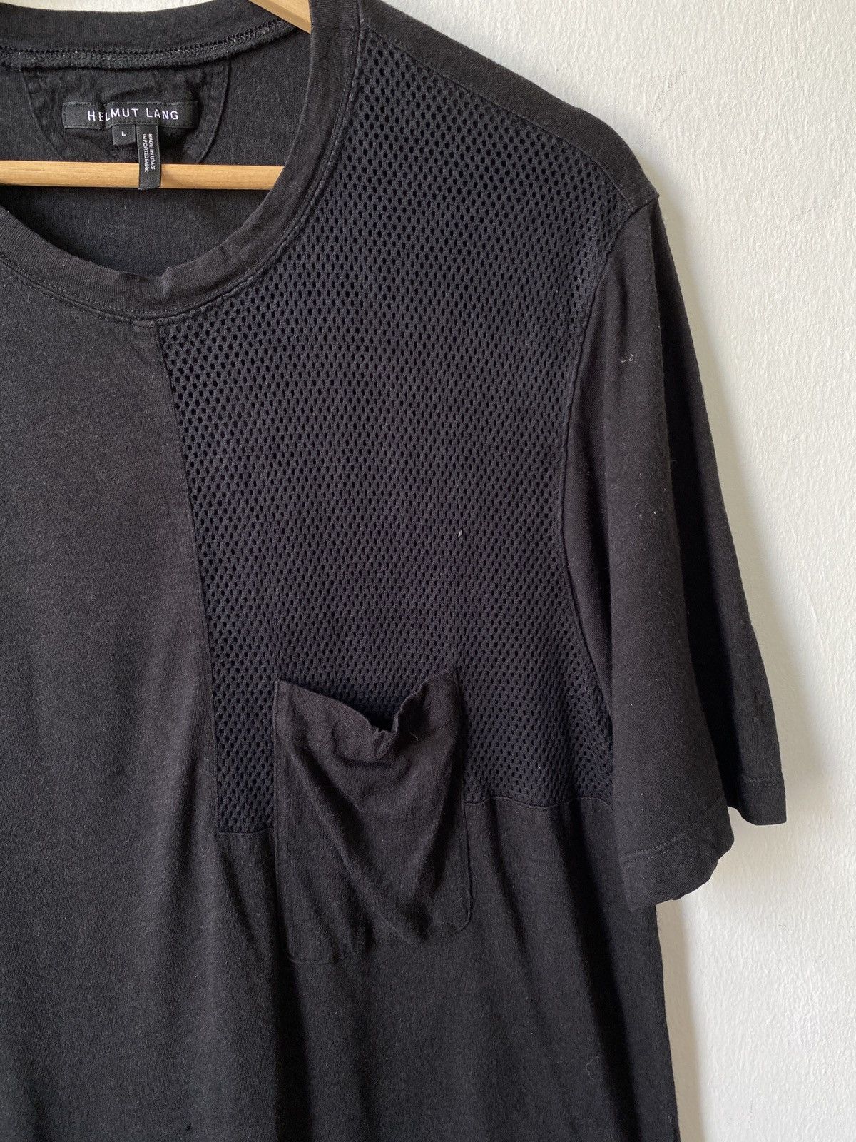 Helmut Lang Helmut Lang Mesh Combo Tee Size US L / EU 52-54 / 3 - 5 Thumbnail