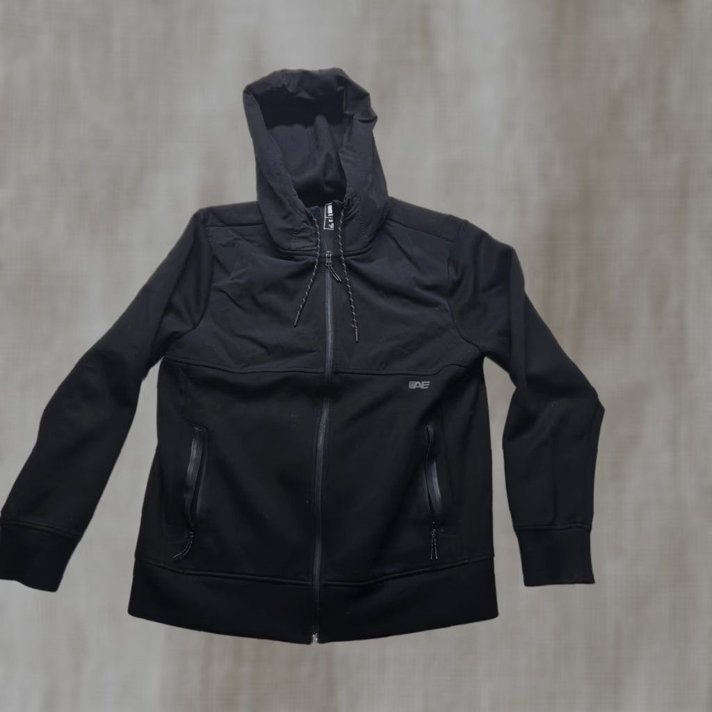 American Eagle Outfitters American Eagle Outfitters Solid Green and Black Full Zip Hoodie Jacket Adults M Mens Jacket Size US M / EU 48-50 / 2 - 1 Thumbnail