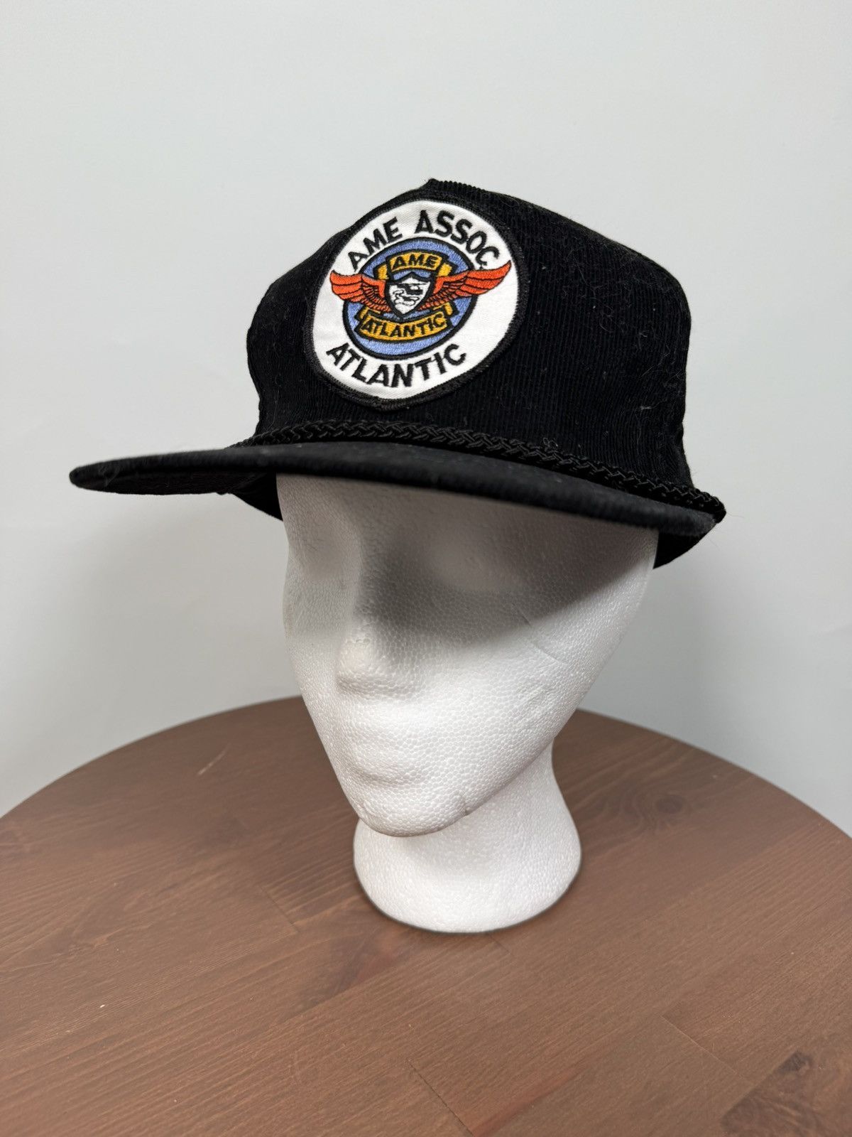 Vintage Vintage AME ASSOC Atlantic Corduroy Trucker Rope Hat Size ONE SIZE - 1 Thumbnail