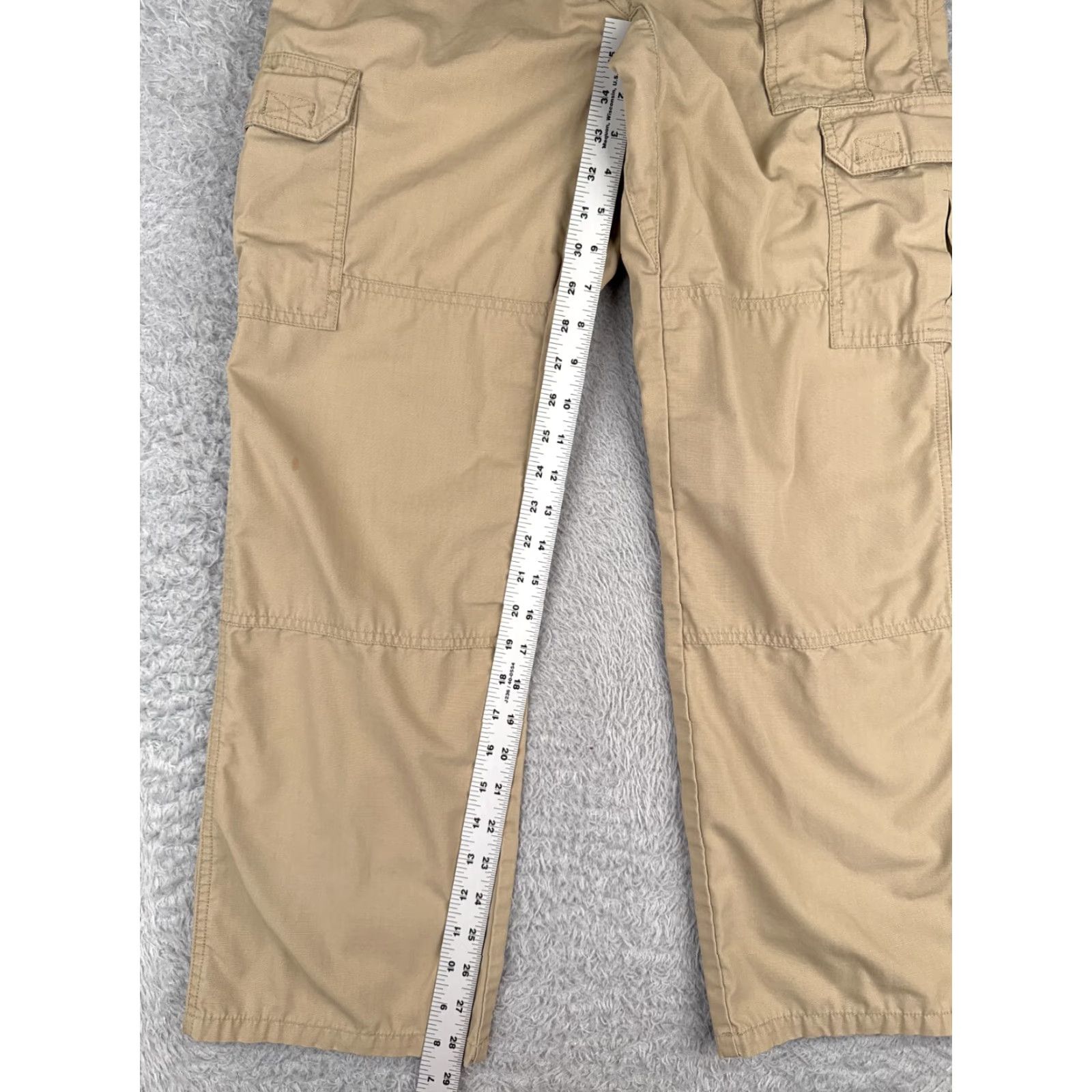 Vintage 5.11 Tactical Pants Women Cargo 2 Beige Rip-Stop Straight 30x29 Knit? Size 26" / US 2 / IT 38 - 7 Thumbnail