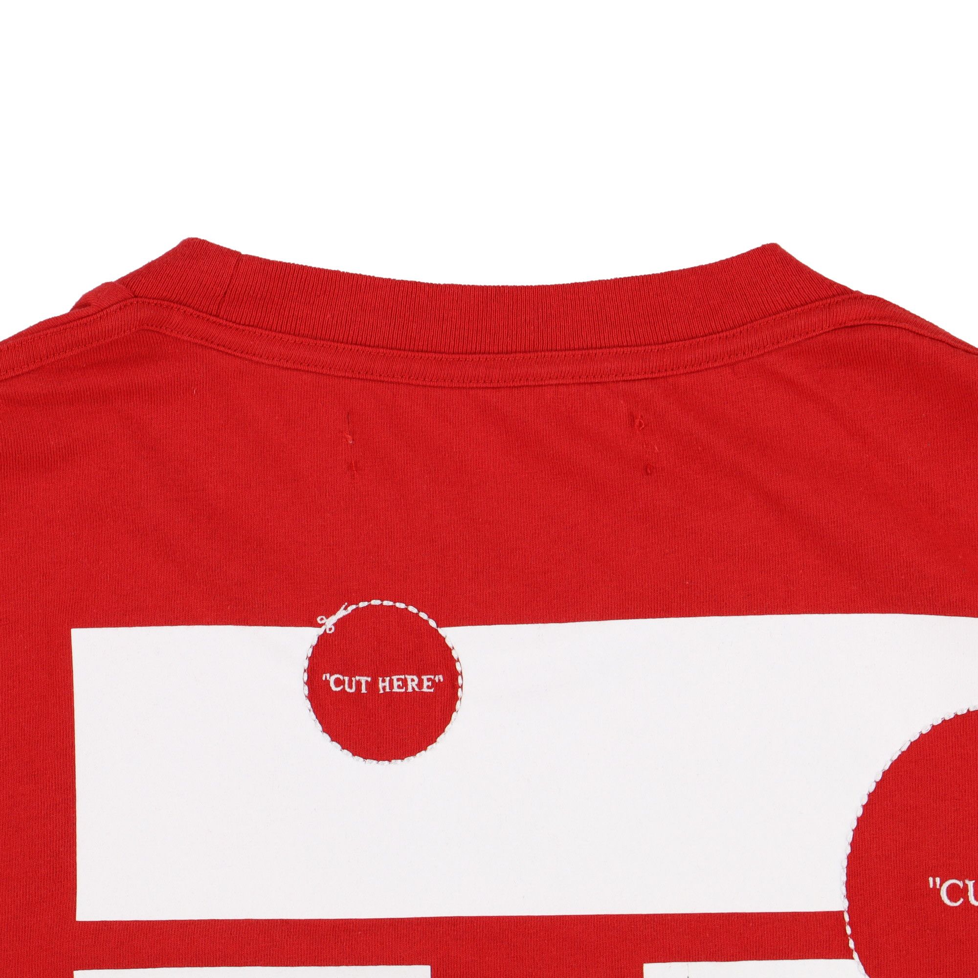 Off-White Red Cut Here Arrows Logo T-Shirt Size US M / EU 48-50 / 2 - 5 Thumbnail