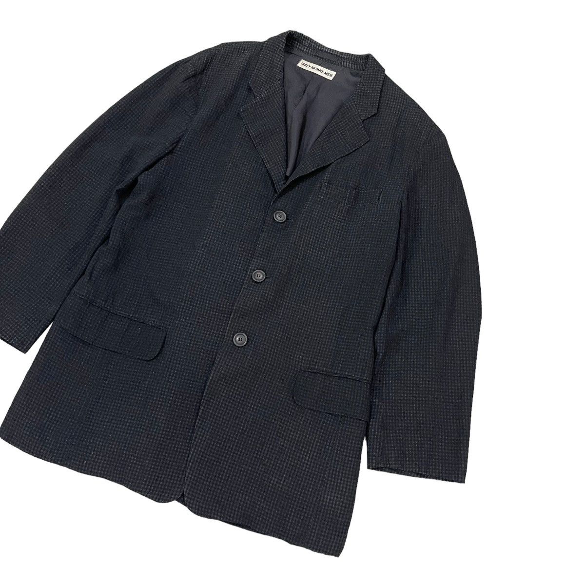 Issey Miyake 🔥Vintage Issey Miyake Men Gingham Button Jacket Size US L / EU 52-54 / 3 - 5 Thumbnail