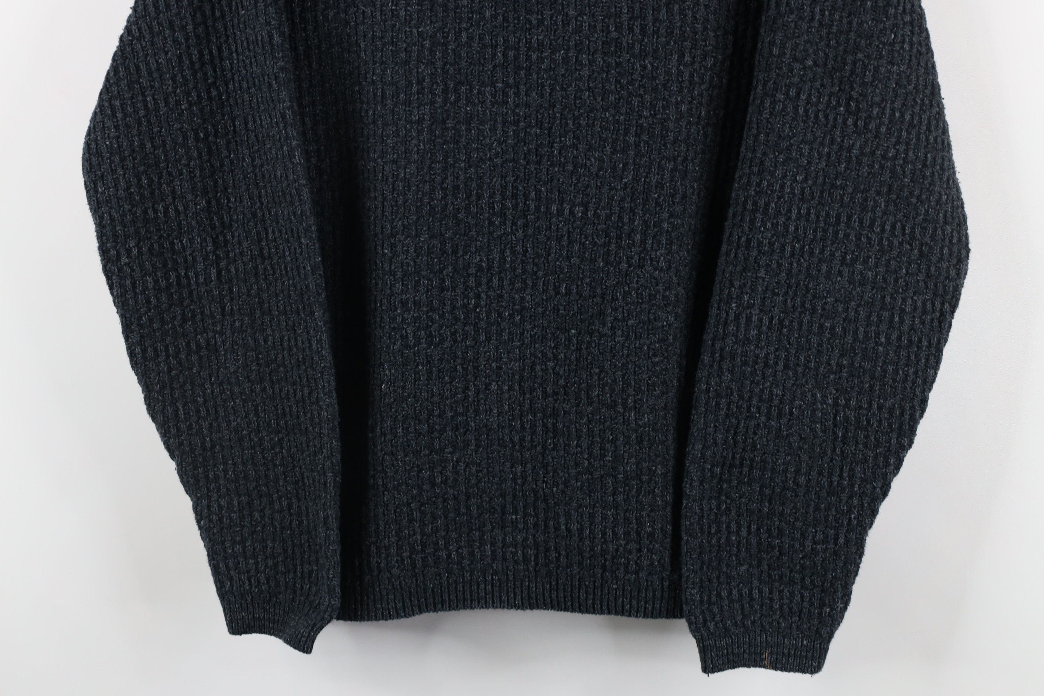 Vintage Vintage 90s Streetwear Cotton Ribbed Knit Henley Sweater Size US M / EU 48-50 / 2 - 3 Thumbnail