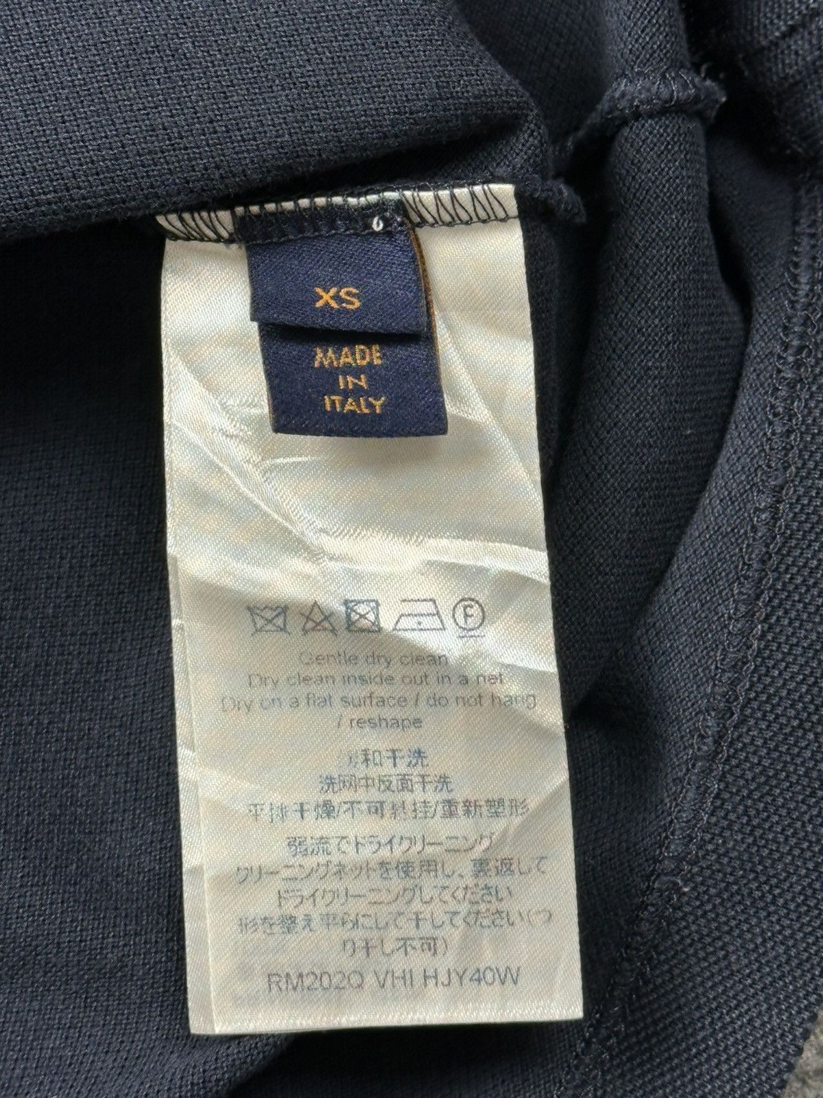 Louis Vuitton Louis Vuitton - Half Damier Pocket Tee - Navy Size US XS / EU 42 / 0 - 10 Thumbnail