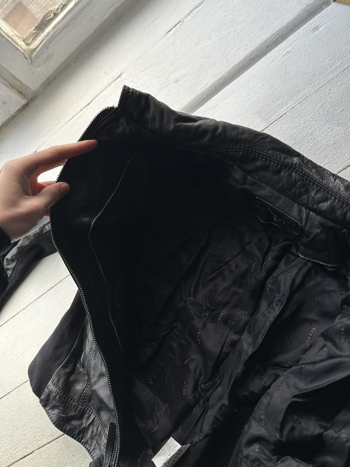 Other 🚨Y2K RICK OWENS TYPE DIRTY SLIM FIT ZIP LEATHER JACKET Size XS / US 0-2 / IT 36-38 - 8 Thumbnail