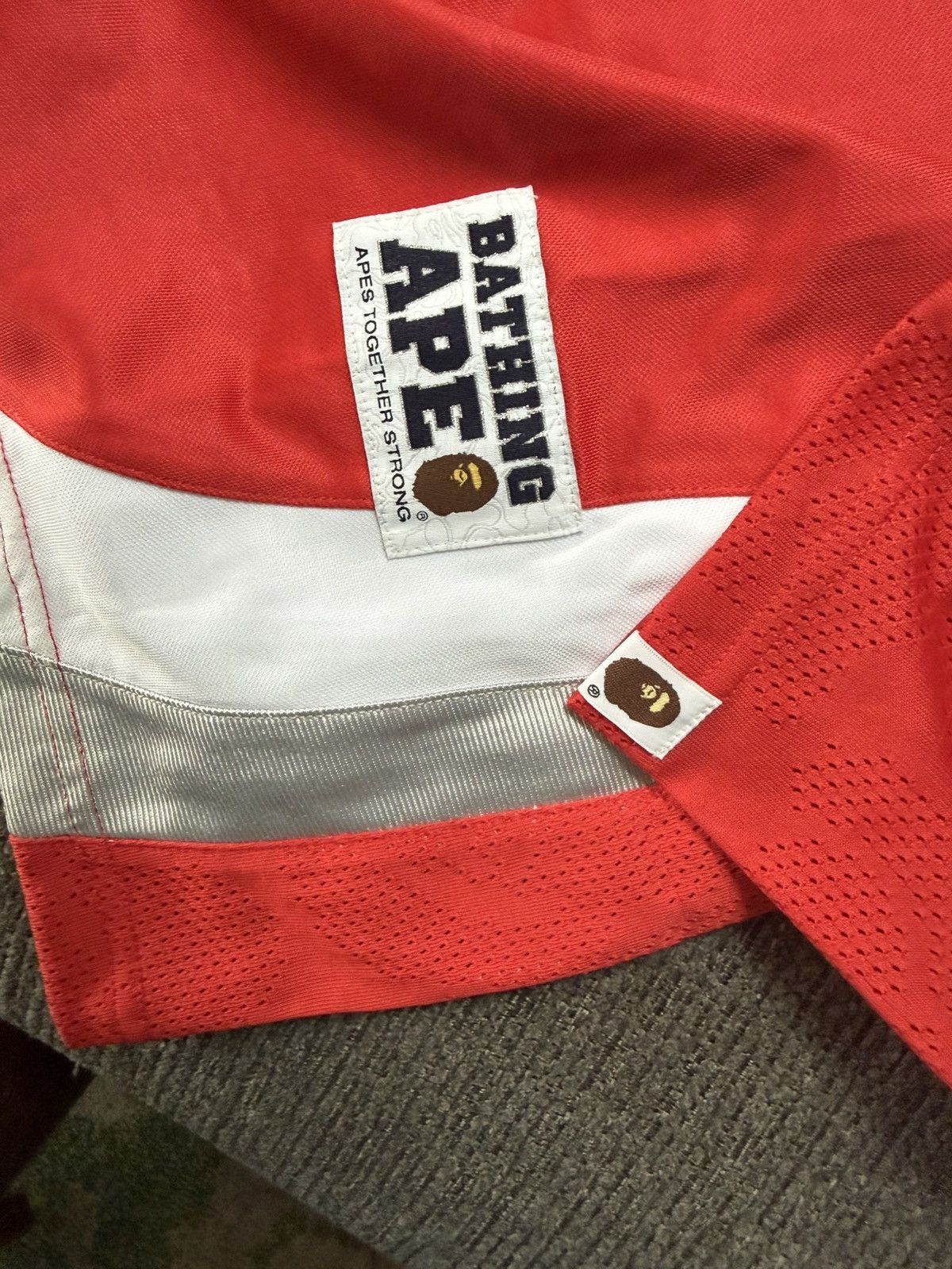 Bape Bape Red Hockey Jersey Size US M / EU 48-50 / 2 - 4 Thumbnail