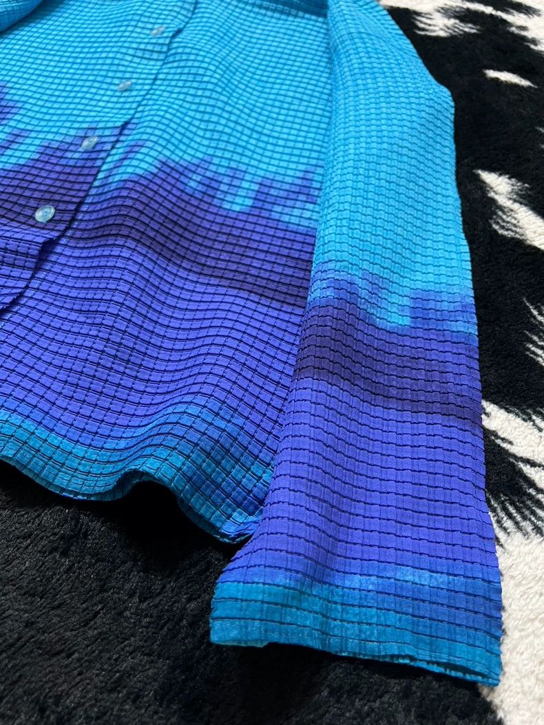 Issey Miyake Issey Miyake size:2 Gradient blue cardigan Size M / US 6-8 / IT 42-44 - 4 Thumbnail
