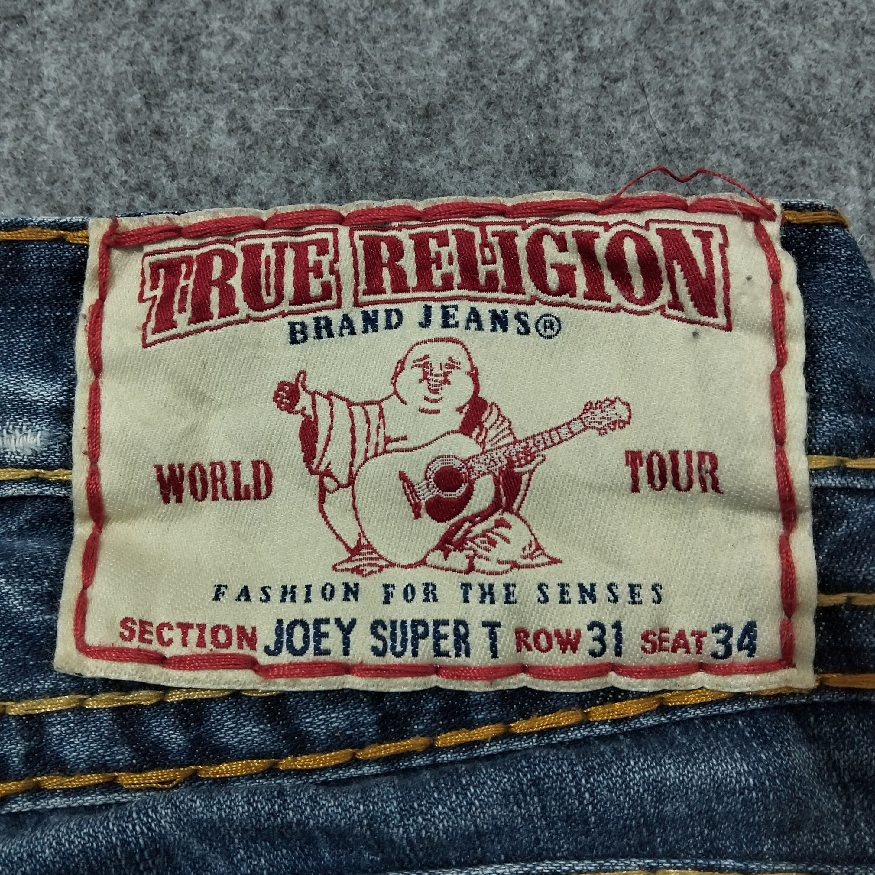 True Religion 🔥 True Religion Joey Super T Distressed Denim - Made in USA Size US 32 / EU 48 - 3 Thumbnail