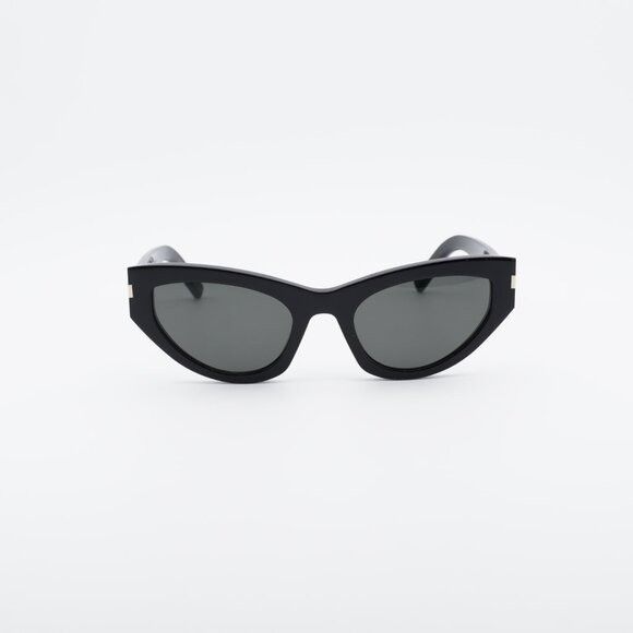 Saint Laurent Paris Saint Laurent SL215 GRACE 001 Sunglasses Black Cat Eye Frame Size ONE SIZE - 8 Thumbnail