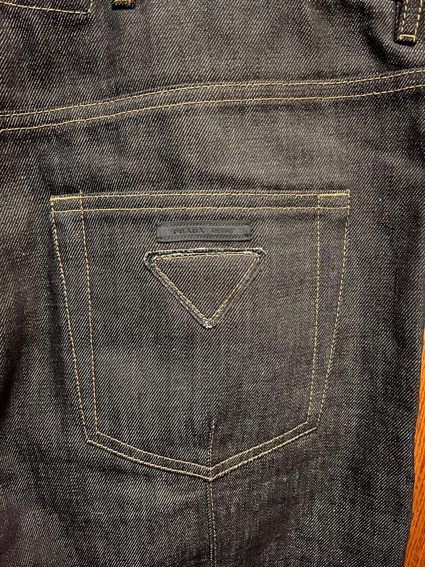 Prada Prada Raw Loose Fit Denim Jeans 32 Size US 32 / EU 48 - 3 Thumbnail