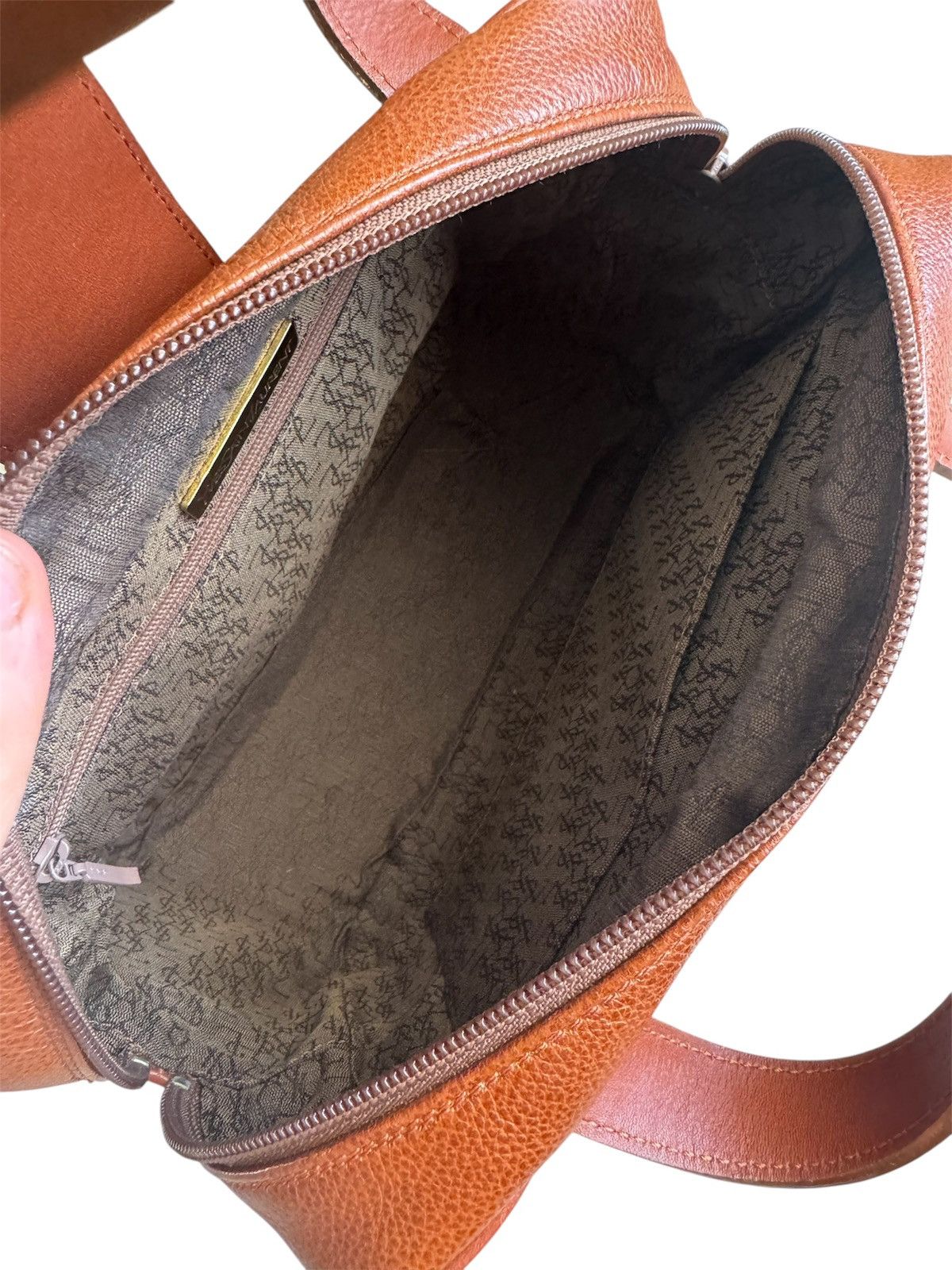 Vintage × Yves Saint Laurent Yves Saint Laurent YSL Brown Leather Handbag Size ONE SIZE - 12 Thumbnail
