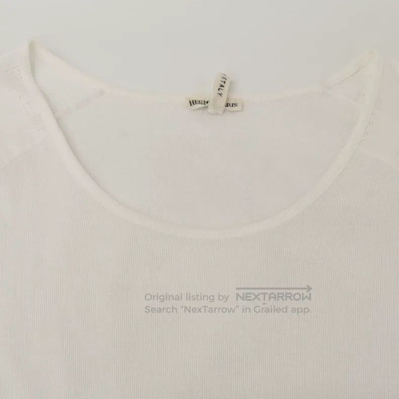 Hermes Hermes White T-shirt from the Margiela era Size XS / US 0-2 / IT 36-38 - 5 Thumbnail