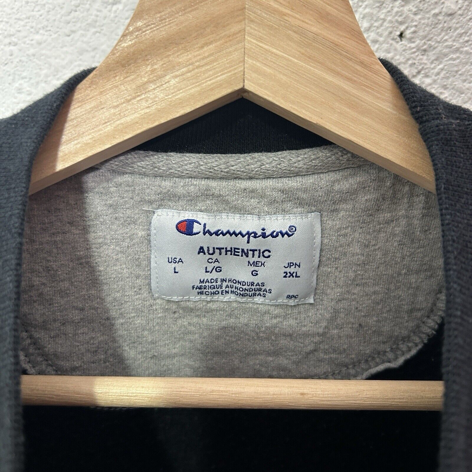 Champion Champion Authentic EcoFleece Sweatshirt Crewneck "Black" Size US L / EU 52-54 / 3 - 4 Thumbnail