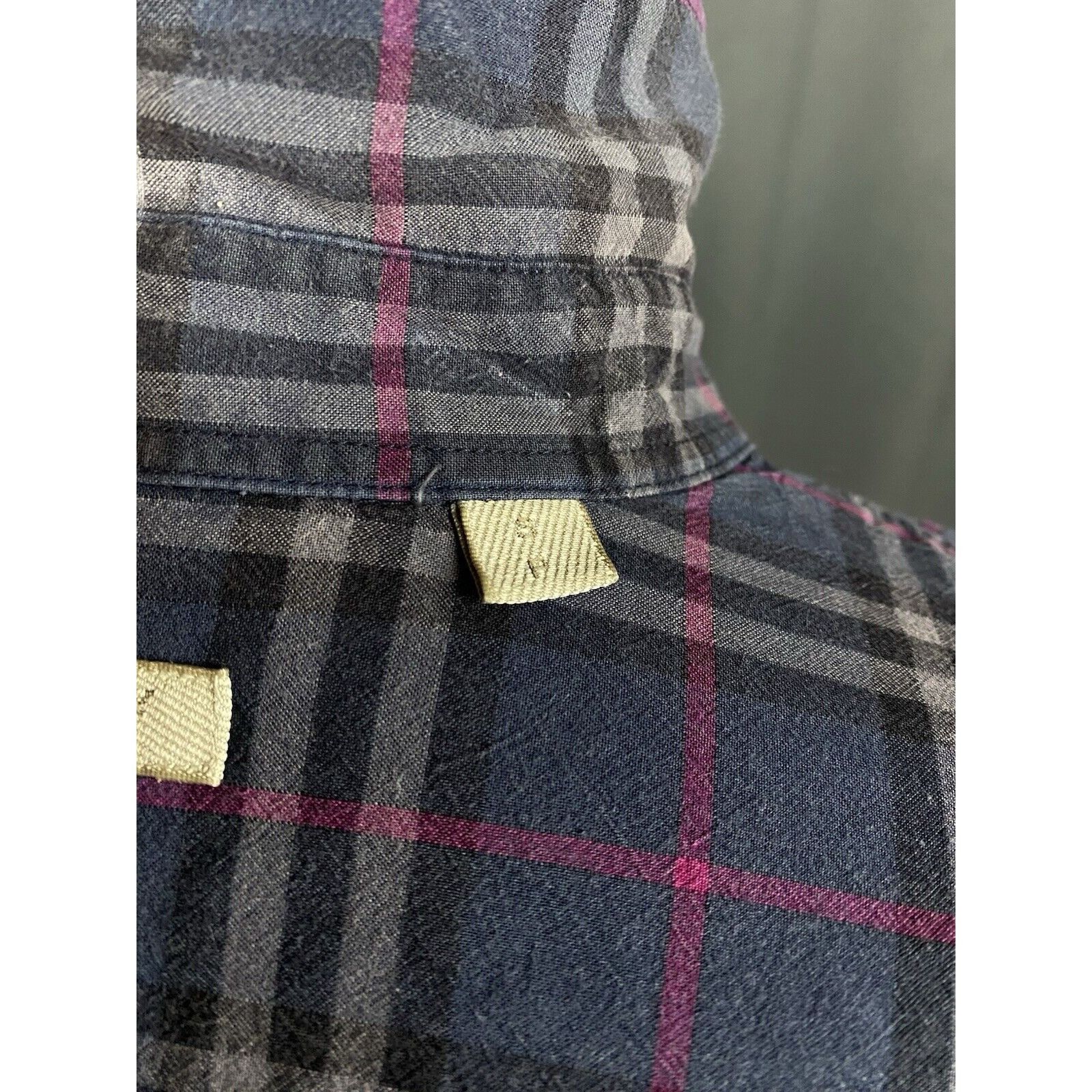 Burberry Burberry Nova Check Men's Blue Purple Checked Longsleeve Shi Size US S / EU 44-46 / 1 - 10 Thumbnail