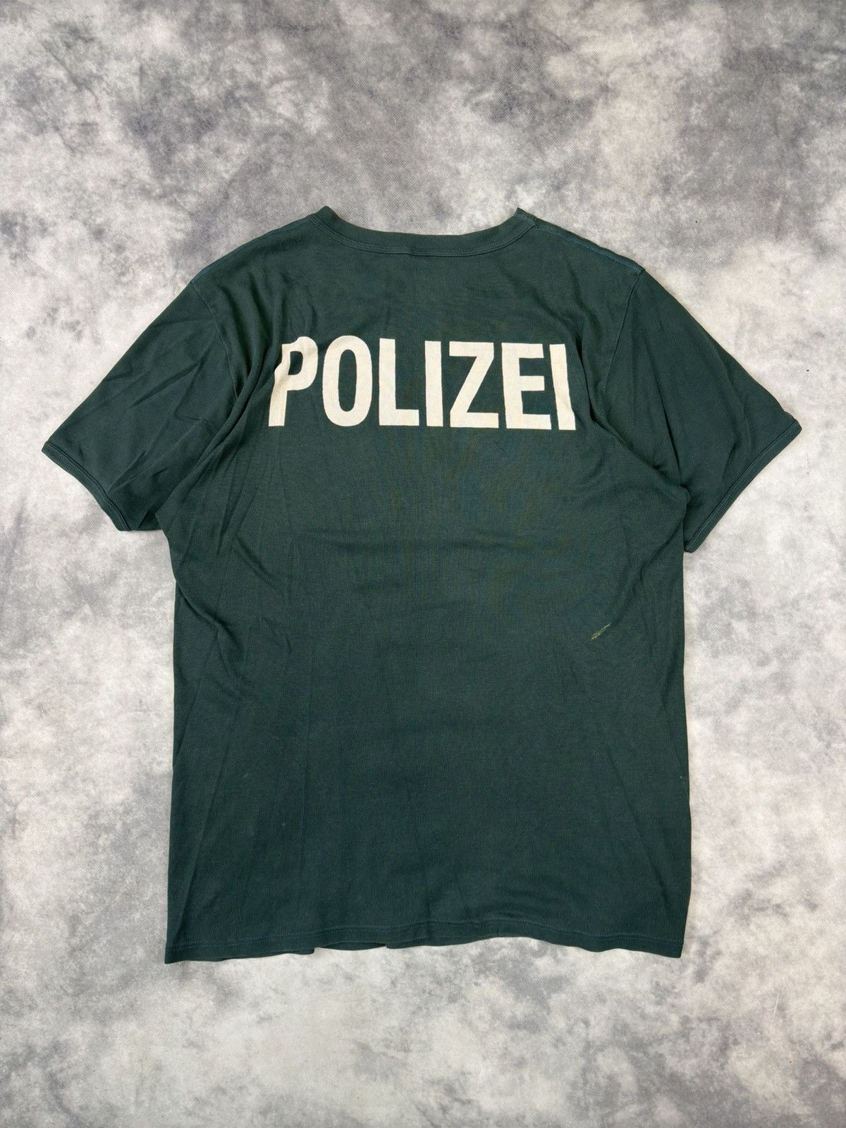 Vintage Vintage Y2k Polizei German Police Spellout T-shirt Size US XL / EU 56 / 4 - 1 Thumbnail