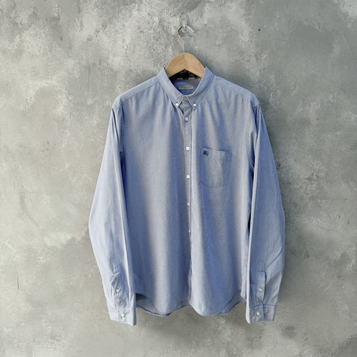 Burberry 2000’s Burberry Striped Pocket shirt logo Size US XXL / EU 58 / 5 - 2 Thumbnail