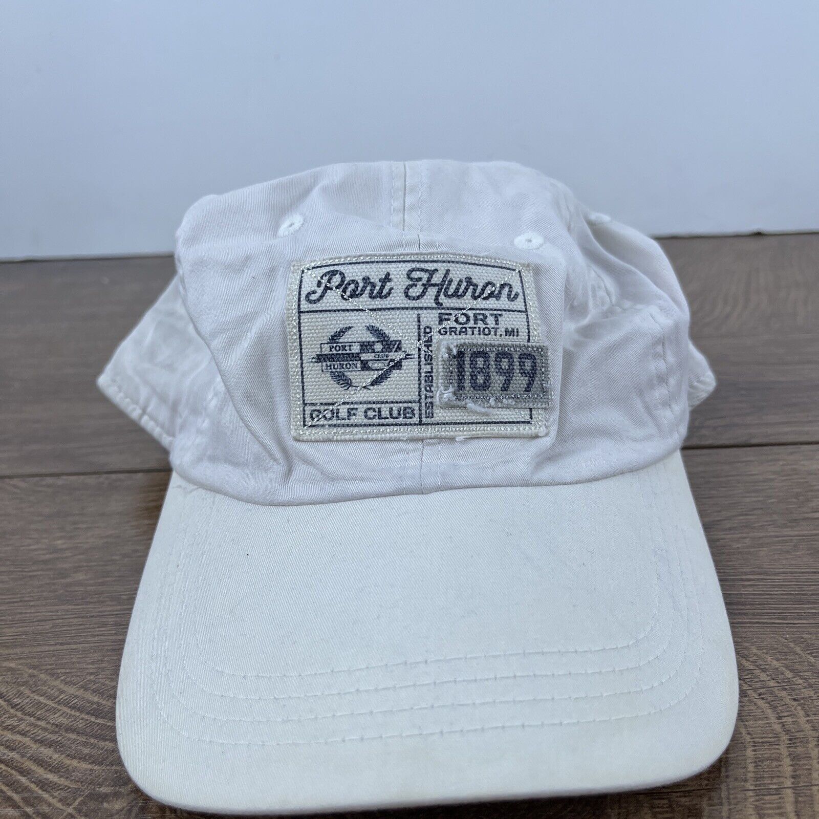 Other Port Huron Hat Fort Gratiot Michigan White Hat Adjustable Wh Size ONE SIZE - 3 Thumbnail