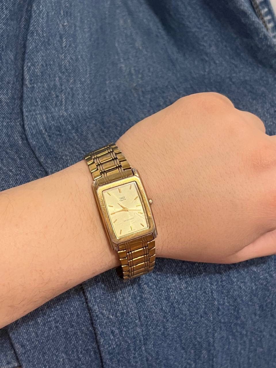 Japanese Brand × Vintage Vintage Gold Tone Form Japanese style futuristic Watch Tank Size ONE SIZE - 9 Thumbnail