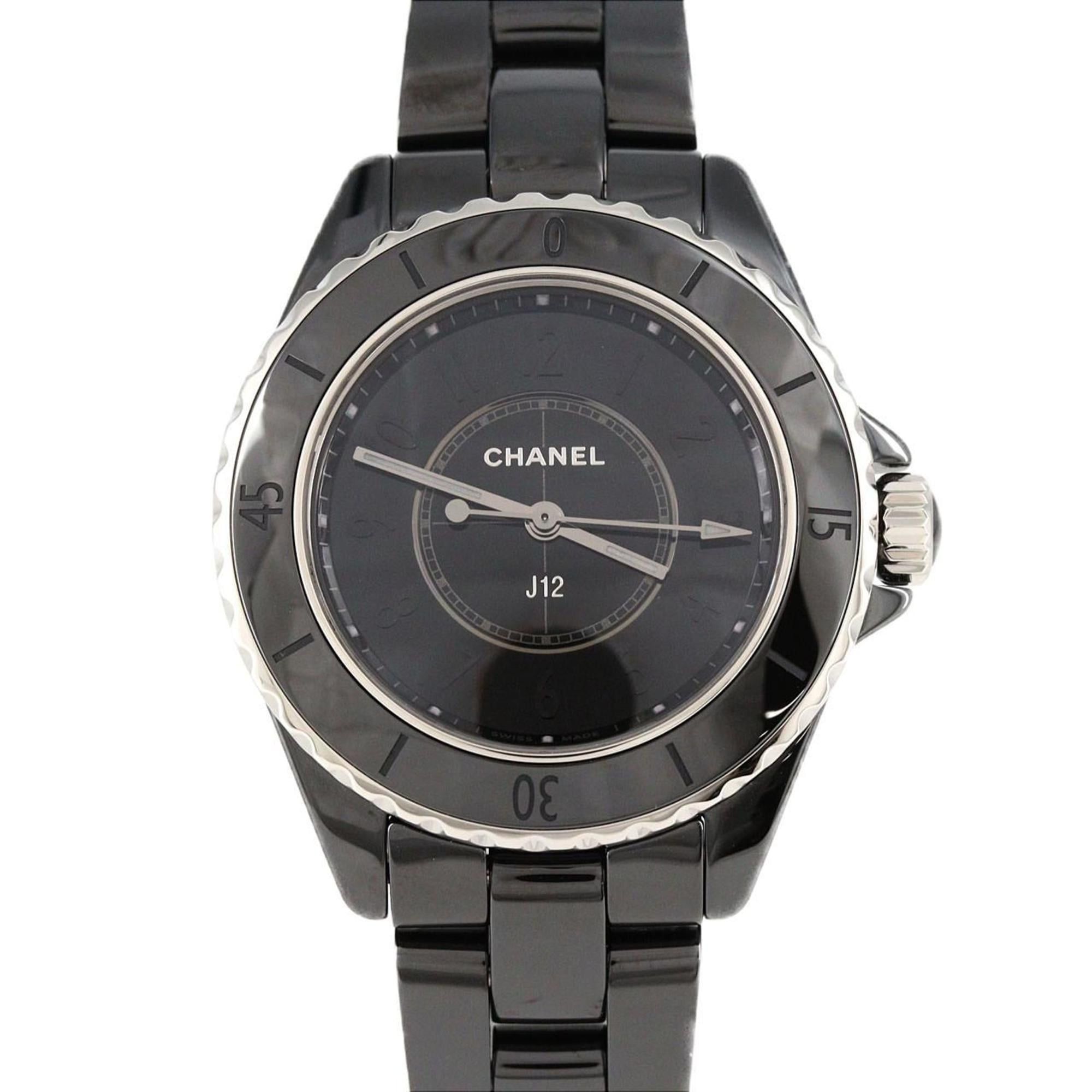 Chanel Chanel J12 Phantom 33mm Ceramic H6346 Quartz Watch Size ONE SIZE - 1 Thumbnail