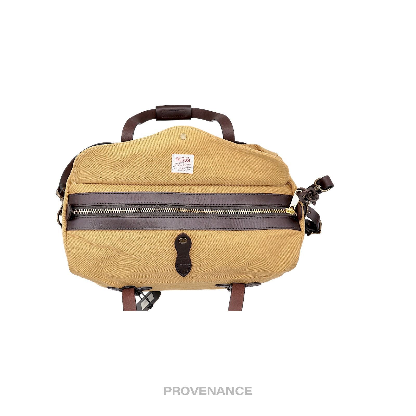Filson 🔴 BNWT Filson Rugged Twill Small Weekend Duffel Bag - Tan Size ONE SIZE - 4 Thumbnail