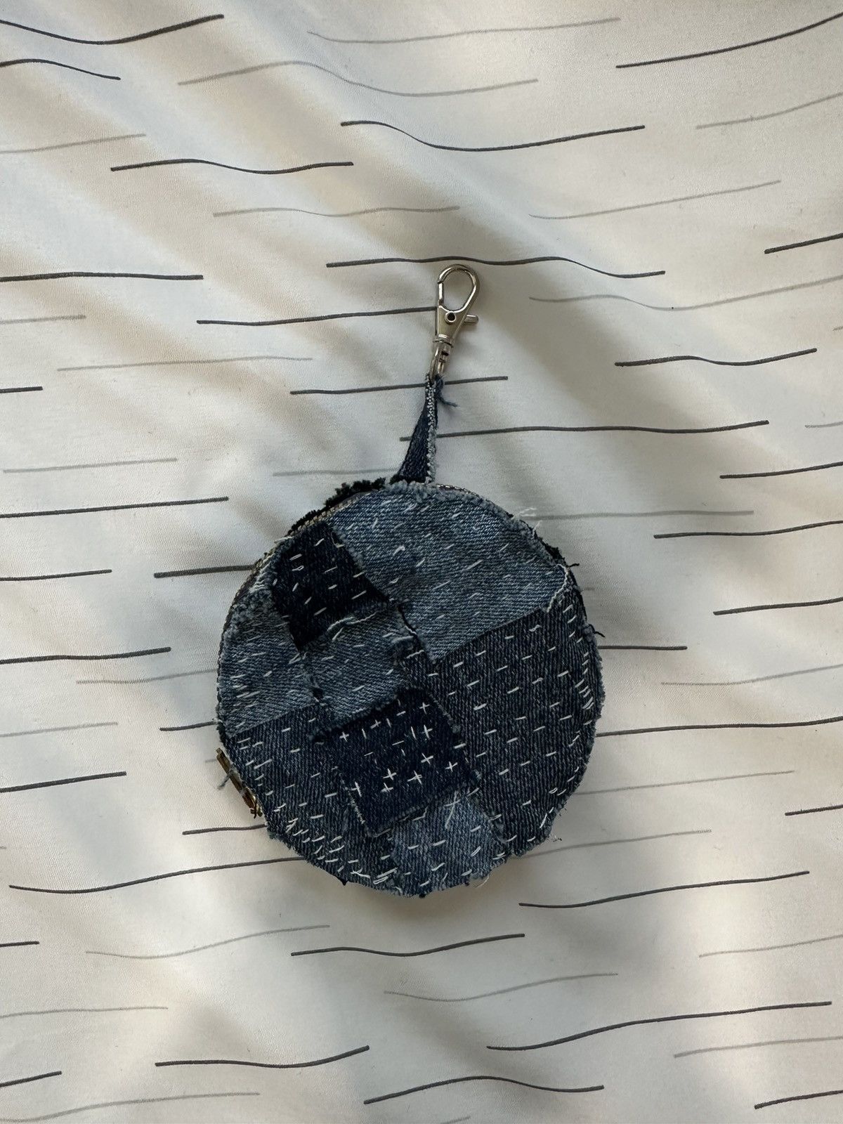 Vintage Upcycle Sashiko Coin Pouch Size ONE SIZE - 1 Thumbnail