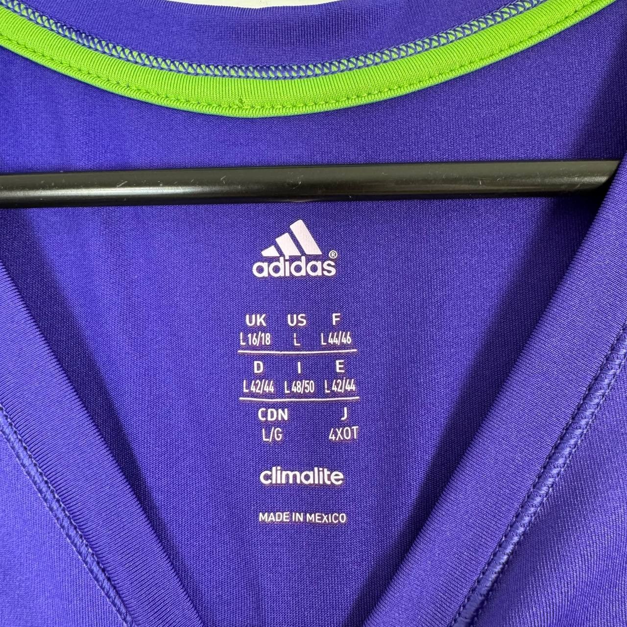 Adidas Adidas Climalite Purple V-Neck Athletic Shirt Womens Size L Size L / US 10 / IT 46 - 3 Thumbnail
