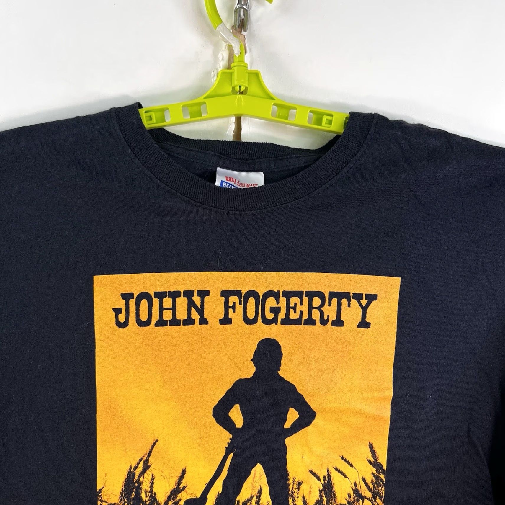 Hanes VINTAGE John Fogerty Tour T-Shirt Mens XL Black CCR 2007 Rivival Graphic Print Music Band Shirt - 2000s Men's Size XL Black Size US XL / EU 56 / 4 - 4 Thumbnail