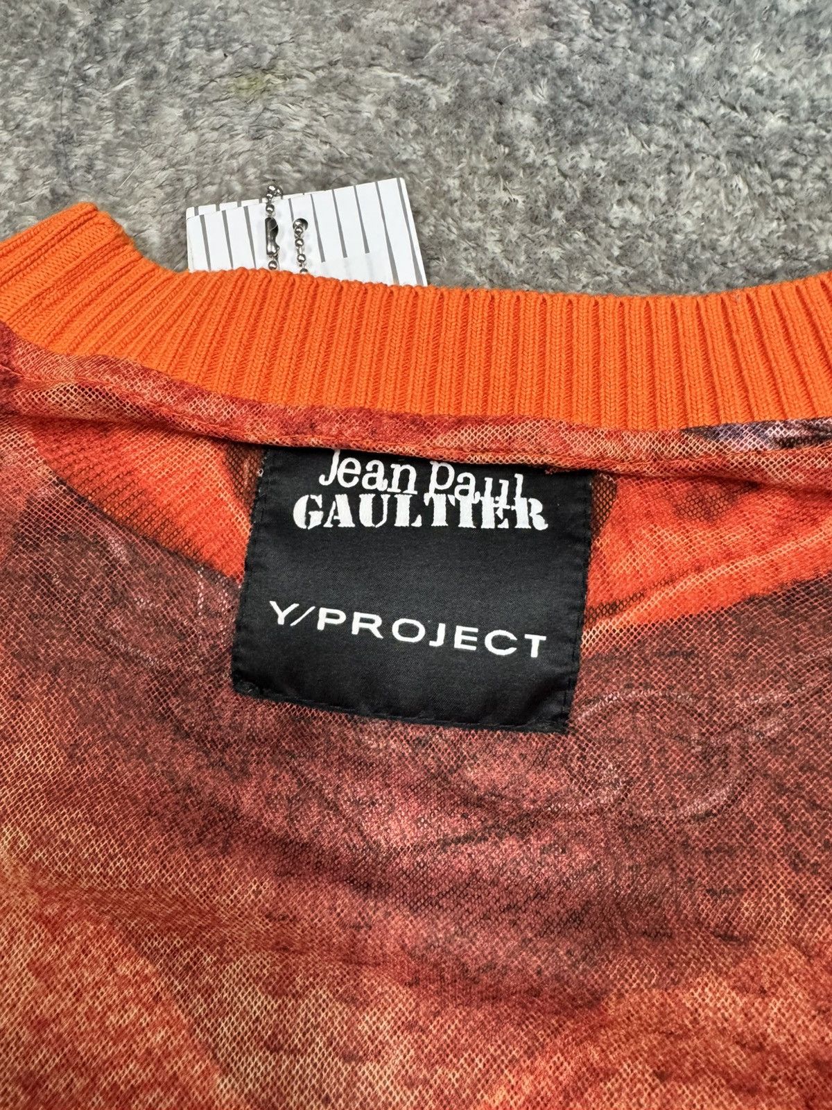 Jean Paul Gaultier × Y/Project Trompe-l'oeil Ruffle Cardigan Top Burnt Orange Size XS / US 0-2 / IT 36-38 - 6 Thumbnail